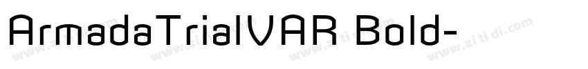 ArmadaTrialVAR Bold字体转换